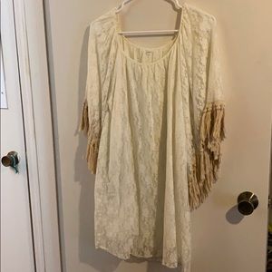 Cream colored,lace dress